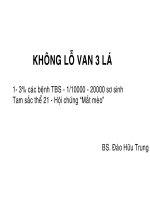 Tài liệu Bài giảng Không lỗ van 3 lá pdf