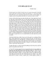 Tài liệu VĂN HÓA QUẢN LÝ- VŨ QUỐC TUẤN docx