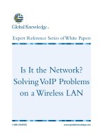 Tài liệu Is It the Network? Solving VoIP Problems on a Wireless LAN ppt