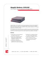 Tài liệu Megabit Modems 410F/420F ADSL Modem Pair for Advanced LAN Applications pdf