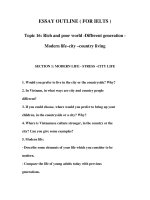 Tài liệu ESSAY OUTLINE ( FOR IELTS ) TOPIC 16-1 docx