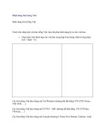 Tài liệu Định dạng Font tiếng Việt pptx