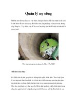 Tài liệu Quản lý nợ công docx