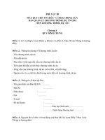 Tài liệu MẪU QUY CHẾ TỔ CHỨC VÀ HOẠT ĐỘNG CỦA BAN QUẢN LÝ CHƯƠNG TRÌNH, DỰ ÁN ODA - PHỤ LỤC 3 docx