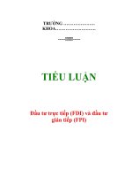 Tài liệu Tiểu luận:
