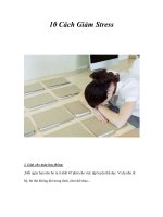 Tài liệu 10 Cách Giảm Stress ppt