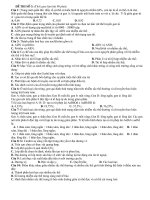 Tài liệu Đề thi thử Đại học môn Sinh học docx