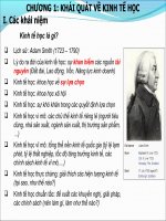 Tài liệu Khái quát về kinh tế học pptx