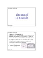Tài liệu Bài 1: Tổng quan về hệ điều khiển doc