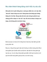 Tài liệu Níu chân khách hàng bằng cách hiểu họ sâu sắc pdf