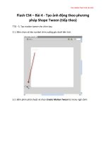 Tài liệu Học Adobe Flash CS4 căn bản Flash CS4 – Bài 4 docx