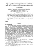 Ngôn ngữ truyền hình việt nam   vấn đề và thảo luận 