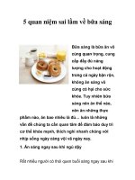 Tài liệu 5 quan niệm sai lầm về bữa sáng doc