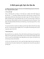 Tài liệu 6 thói quen gây hại cho làn da pptx