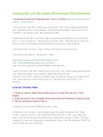 Tài liệu Hướng dẫn cài đặt Adobe Photoshop CS4 Extended docx