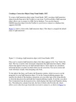 Tài liệu Creating a Connection Object Using Visual Studio .NET pdf