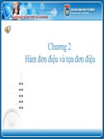 Tài liệu Chương 2: Hàm đơn điệu và tựa đơn điệu pptx