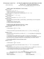 Tài liệu Đề thi tốt nghiệp THPT môn Toán - 5 pdf