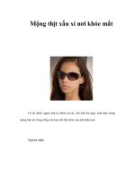 Tài liệu Mộng thịt xấu xí nơi khóe mắt pptx