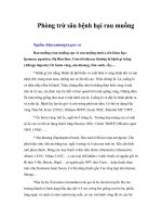 Tài liệu Phòng trừ sâu bệnh hại rau muống ppt