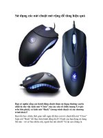 Tài liệu Sử dụng các nút chuột mở rộng để tăng hiệu quả pptx