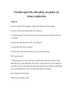 Tài liệu Chỉ định người lấy mẫu giống, sản phẩm cây trồng và phân bón pptx