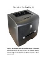Tài liệu Chọn máy in cho văn phòng nhỏ ppt