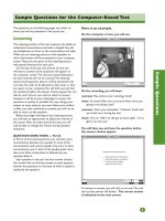 Tài liệu Sample Questions for the Computer-Based Test pptx