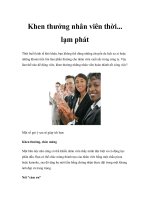 Tài liệu Khen thưởng nhân viên thời... lạm phát pdf