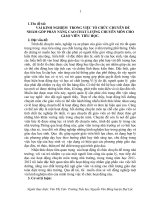 VÀI KINH NGHIỆM TRONG VIỆC tổ CHỨC CHUYÊN đề NHẰM góp PHẦN NÂNG CAO CHẤT LƯỢNG CHUYÊN môn CHO GIÁO VIÊN TIỂU học 