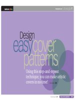 Tài liệu Design easy cover patterns ppt