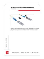 Tài liệu ADX Active Digital Cross-Connect Accessories pptx