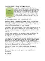 Tài liệu Active Directory - Backup & Restore docx