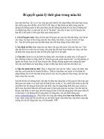 Tài liệu Bí quyết quản lý thời gian trong mùa hè ppt