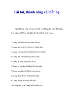 Tài liệu Cái tôi, thành công và thất bại pptx