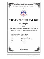 Thực trạng thu hút nhà đầu tư ngoại tại công ty cổ phần chứng khoán an bình 