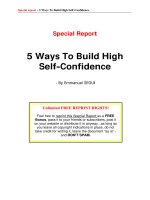 Tài liệu 5 Ways To Build High Self-Confidence pptx