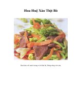 Tài liệu Hoa Huệ Xào Thịt Bò pptx