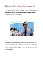 Tài liệu Quảng cáo: kém ý tưởng nên kém doanh thu pptx