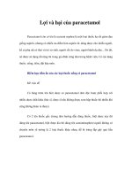 Tài liệu Lợi và hại của paracetamol docx