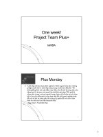 Tài liệu One week! Project Team Plus+ docx