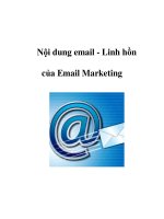 Tài liệu Nội dung Email - Linh hồn của Email Marketing ppt