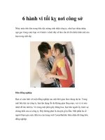 Tài liệu 6 hành vi tối kỵ nơi công sở doc