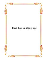 Tài liệu Tĩnh học và động học ppt