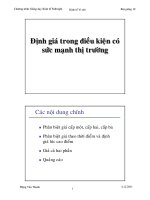Chương trình giảng dạy kinh tế fulbright   kinh tế học vi mô   bài giảng 19  định giá trong điều kiện có sức mạnh thị trường 