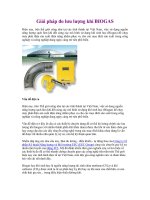 Tài liệu Giải pháp đo lưu lượng khí BIOGAS doc