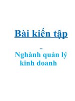Tài liệu Bài kiến tập nghành quản lý kinh doanh pptx