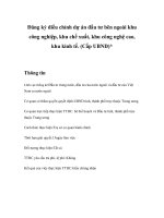 Tài liệu Đăng ký điều chỉnh dự án đầu tư bên ngoài khu công nghiệp, khu chế xuất, khu công nghệ cao, khu kinh tế. (Cấp UBND) doc