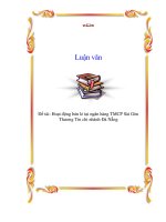 Đề tài Hoạt động bán lẻ tại ngân hàng TMCP Sài Gòn Thương Tín chi nhánh Đà Nẵng