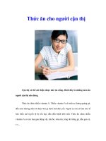 Tài liệu Thức ăn cho người cận thị pptx